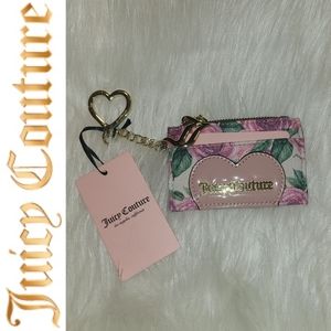 Juicy Couture Moody Garden Cream Key Card Case